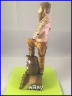 Beer Tap Handle Charlie Wells Dry Hopped Lager Beer Tap Handle Rare Figural Tap