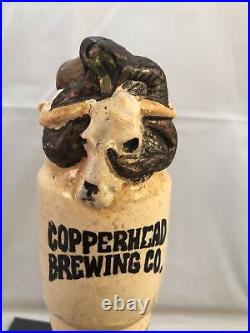 Beer Tap Handle Copperhead Brewing Draft Beer Tap Handle Rare Figural Snake Tap