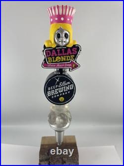 Beer Tap Handle Deep Ellum Dallas Blonde Figural Girl Beer Tap Handle