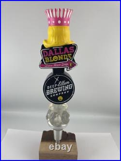 Beer Tap Handle Deep Ellum Dallas Blonde Figural Girl Beer Tap Handle