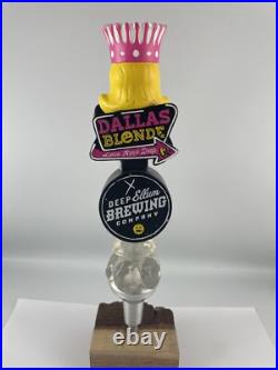 Beer Tap Handle Deep Ellum Dallas Blonde Figural Girl Beer Tap Handle