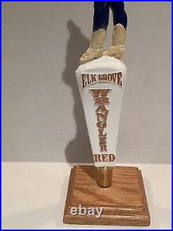 Beer Tap Handle Elk Grove Red Wrangler