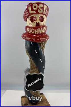 Beer Tap Handle Lost Highway Brewing Beer Tap Handle Rare Figural Skull Beer Tap Beer Tap Handle Lost Highway Brewing Beer Tap Handle Rare Figural Skull Beer Tap