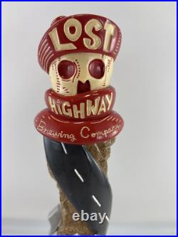 Beer Tap Handle Lost Highway Brewing Beer Tap Handle Rare Figural Skull Beer Tap Beer Tap Handle Lost Highway Brewing Beer Tap Handle Rare Figural Skull Beer Tap