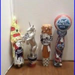 Beer Tap Handle Lot 4 Rare PBR Pabst Blue Ribbon Art Series Unicorn Octopabst
