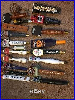 Beer Tap Handle Lot, Sam Adams, Saranac, Miller, Stella, Blue Point, 25 Handles