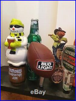 Beer Tap Handle Lot of 15 Mixed Lot Of Domestic, Craft, Tap Handles