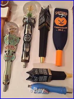 Beer Tap Handle Lot of 15 Shipyard Budweiser Magic Hat Excellent Condition