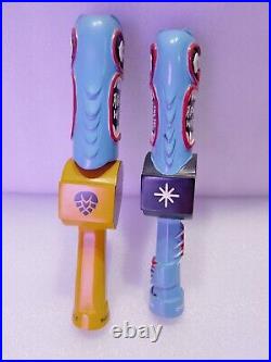 Beer Tap Handle Lot of 2 Diff Hub Abominable Snowman Winter Ale Rare