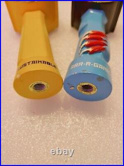 Beer Tap Handle Lot of 2 Diff Hub Abominable Snowman Winter Ale Rare