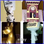 Beer Tap Handle Lot of 4 Milwaukee Brewing Titletown Brewing Great Dane Brewing