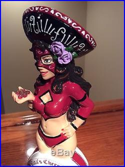 Beer Tap Handle Lucha Libre Mexican Girl