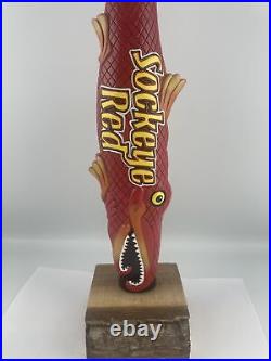 Beer Tap Handle Midnight Sun Sockeye Red Beer Tap Handle Figural Fish Tap Handle