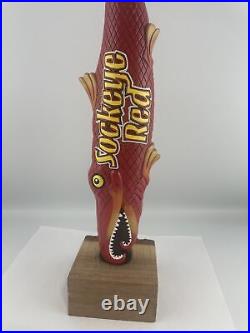 Beer Tap Handle Midnight Sun Sockeye Red Beer Tap Handle Figural Fish Tap Handle