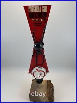 Beer Tap Handle Original Sin Black Widow Cider Tap Handle Figural Spider Tap