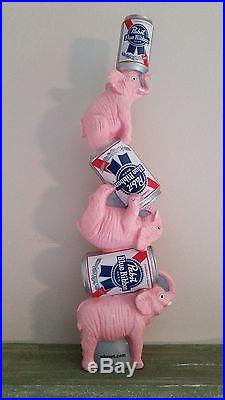 Beer Tap Handle Pink Elephant Pabst Blue Ribbon
