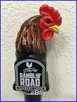 Beer Tap Handle Ramblin Road Beer Tap Handle Rare Figural Rooster Tap Handle