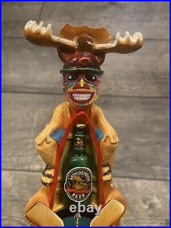 Beer Tap Handle Rare Camp Moosehead Totem Pole Mint