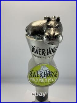 Beer Tap Handle River Horse RolyPoly Pils Beer Tap Handle Figural Hippo Beer Tap