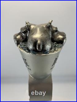 Beer Tap Handle River Horse RolyPoly Pils Beer Tap Handle Figural Hippo Beer Tap