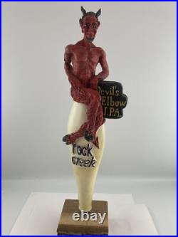 Beer Tap Handle Rock Creek Devil's Elbow IPA Beer Tap Handle Figural Tap Handle