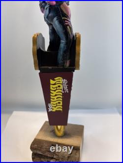Beer Tap Handle Shiner Texhex Hazy IPA Beer Tap Handle Figural Girl Tap Handle
