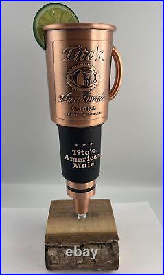 Beer Tap Handle Tito's American Mule Tap Handle Rare Figural Vodka Tap Handle