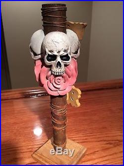 Beer Tap Handle Wildrose Brewing Skulls, Day Of The Dead
