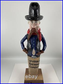 Beer Tap Handle Winthrop Brewing Company Beer Tap Handle Figural Cowboy Beer Tap