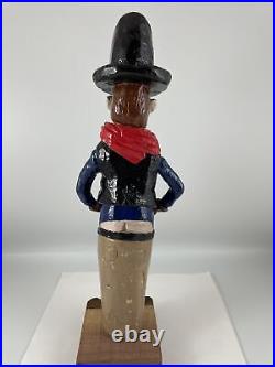 Beer Tap Handle Winthrop Brewing Company Beer Tap Handle Figural Cowboy Beer Tap