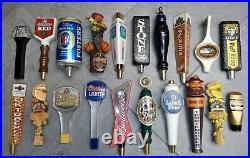 Beer Tap Handles Lot Of 20 Bud Miller Coors Labatt Molson Great Shape Misc Sizes
