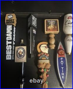 Beer Tap Handles Lot of 15-New Belgium, Stella Artois, Great Lakes, Budweiser+++