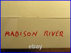 Beer Tap Madison River Fisherman with 6 Labels Handle Brand New in Original Box