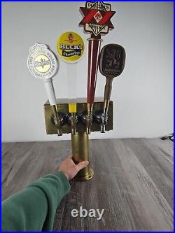 Beer Tap Man Cave Deco Staves Handles Lowenbrau Oktoberfest Authentic