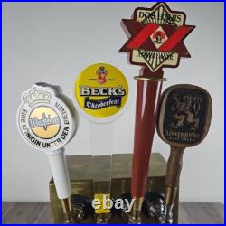 Beer Tap Man Cave Deco Staves Handles Lowenbrau Oktoberfest Authentic