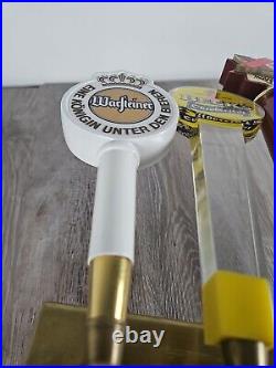 Beer Tap Man Cave Deco Staves Handles Lowenbrau Oktoberfest Authentic