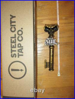 Beer Tap XUL Skull and Skeleton Key Handle Brand New