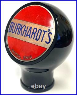 Beer ball tap knob Burkhardt's Akron, OH handle marker