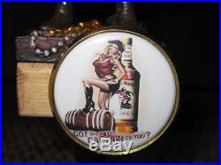 Beer tap handle captain morgan girls 2 taps