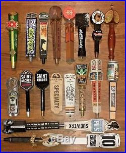 Beer tap handle lot, 20 knobs