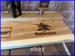Beer tap handle lot with custom designed shelf