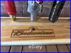 Beer tap handle lot with custom designed shelf