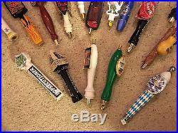 Beer tap handles 30 some rare Hofbrau Gulden Draak Smutty Nose Unibroue