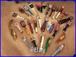 Beer tap handles 30 some rare Hofbrau Gulden Draak Smutty Nose Unibroue