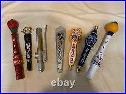 Beer tap handles. Misc. Lot UFO, Spaten, Strongbow, New Castle, others