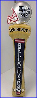 Bella Czech Pils Beer Tap Handle Draft Belichick Patriots Man cave 13 Wachusett