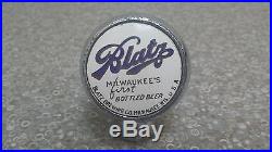 Blatz Chrome Ball Knob Beer Tap Handle in Excellent Condition Milwaukee, WI