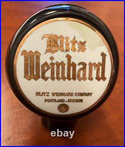 Blitz Weinhard beer ball knob Portland Oregon tap marker handle vintage brewery