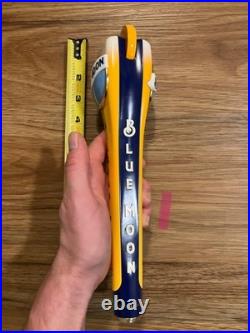Blue Moon Beer Tap Handle Knob Top Keg Bar Brewing Draft Belgian White Plastic