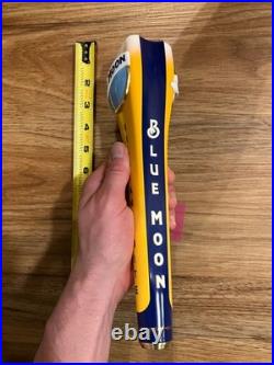 Blue Moon Beer Tap Handle Knob Top Keg Bar Brewing Draft Belgian White Plastic